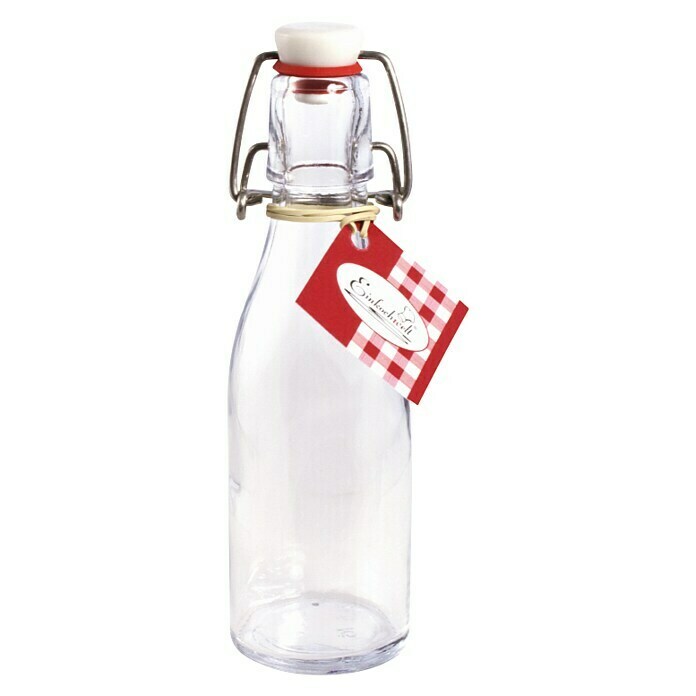 Glasflasche mit BügelverschlussFüllvermögen: 200 ml Front View