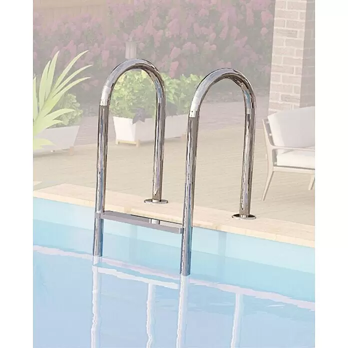 Karibu Holz-Pool Orlando Größe 2L x B x H: 550 x 470 x 124 cm, Naturbraun, 16.000 l, Mit Poolterrasse
