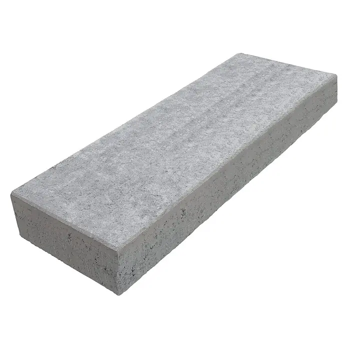 Diephaus Blockstufe - 100 x 36 x 16 cm, Grau, Beton - Grauer Pflasterstein aus Beton mit rauer Oberfläche und rechteckiger Form, ideal für Gartenwege und Terrassen.