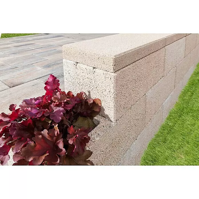 Diephaus Mauerstein Logan - 45 x 22,5 x 16,5 cm, Sandstein, Beton - Stimmungsaufnahme