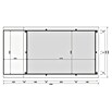 Karibu Holz-Pool Palm Beach mit Sonnenterrasse (L x B x H: 672 x 353 x 124 cm, Naturbraun, 15 500 l) | BAUHAUS