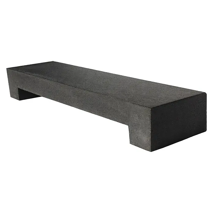 Diephaus Hohlblockstufe - 100 x 32 x 16 cm, Anthrazit, Beton - Eine moderne graue Betonbank für den Außenbereich, ideal für stilvolle Gärten und öffentliche Plätze. Die Bank bietet eine robuste und minimalistische Sitzgelegenheit.