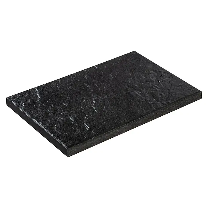 Diephaus Terrassenplatte Glandale - 60 x 40 x 4 cm, Schwarz/Basalt, Beton - Pflasterstein: Dunkler Pflasterstein mit strukturierter Oberfläche für Gehwege und Terrassen, robust und stilvoll.