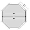 Karibu Holz-Pool Orlando Größe 3 (L x B x H: 547 x 547 x 124 cm, Braun, 21 000 l) | BAUHAUS