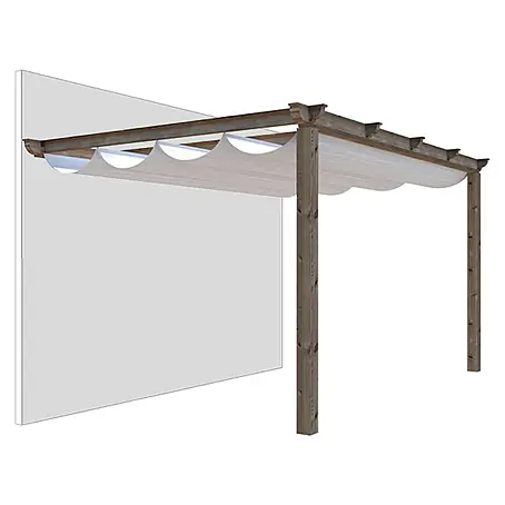 Pérgola con toldo corredero con toldo Classic