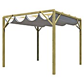 Pérgola con toldo corredero Basic (L x An x Al: 300 x 300 x 250 cm, Natural)
