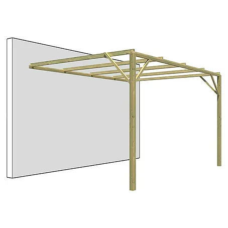 Pérgola adosada Eco