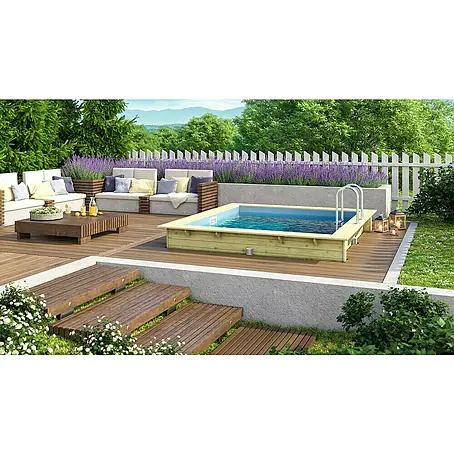 Karibu Holz-Pool Palm Beach