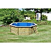 Karibu Holz-Pool Orlando Größe 2 (L x B x H: 470 x 470 x 124 cm, Naturbraun, 16 000 l, Ohne Poolterrasse) | BAUHAUS