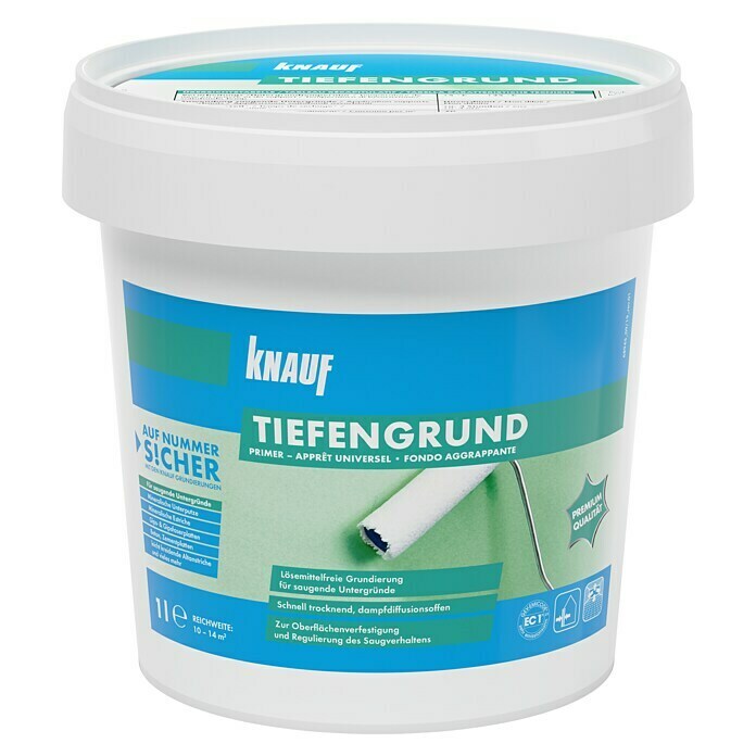 Knauf Tiefengrund1 l, Lösemittelfrei Front View