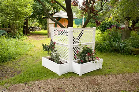 rasen im blumenkasten RECTO 60 Anthrazit – Blumenkasten Outdoor 60x38x40 cm Naturschiefer Sc –  CLIMAQUA main image 1