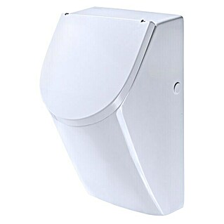 Geberit Renova Plan Urinal (Mit Urinaldeckel, Unbeschichtet, Zulauf: Hinten, Druckspülung, Farbe: Weiß)