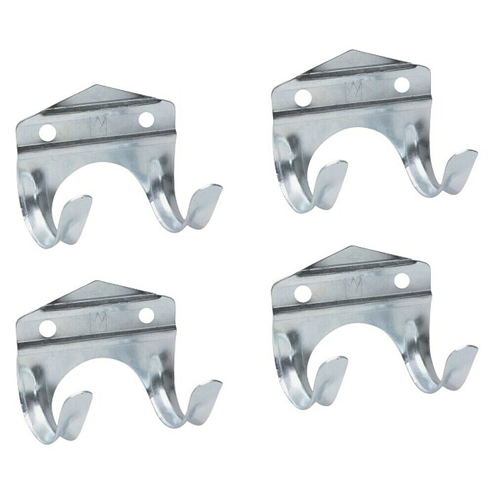 Set de ganchos (Aluminio, 4 ud.) | BAUHAUS