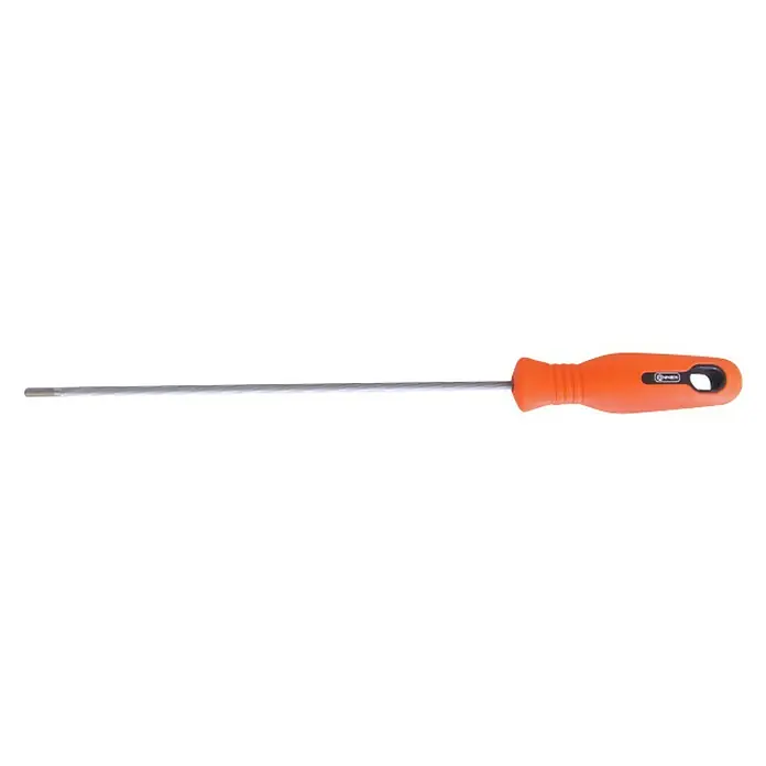 Connex Lima para sierras de cadena COX965 - Diámetro: 4 mm, Longitud hoja de lima: 150 mm - Un destornillador naranja con un mango largo para diversos trabajos de atornillado, ideal para taller y bricolaje.