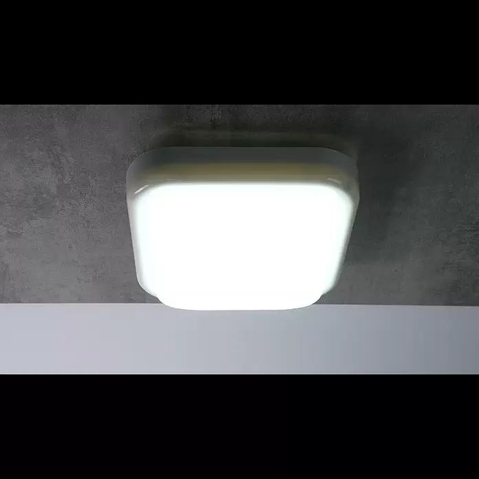 Ritter Leuchten LED-Wandleuchte - 14 W, L x B x H: 197 x 197 x 95 mm, Weiß, Tageslichtweiß - Ritter Leuchten LED-Rechteck-Wandleuchte, weiß
