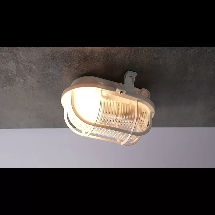 Ritter Leuchten LED-Wand- & Deckenleuchte - IP44, Weiß, 175 x 105 x 125 mm - Ritter Leuchten Iso-Ovalleuchte, weiß