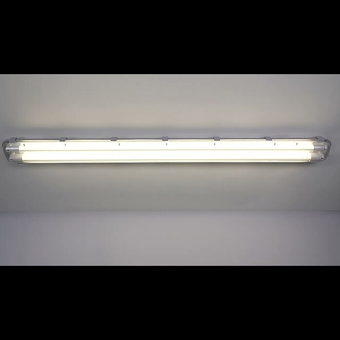 Voltolux LED-Feuchtraum-Lichtleiste2-flammig, 2 x 18 W, L x H: 127,2 x 7,3 cm, Neutralweiß, IP65 Product