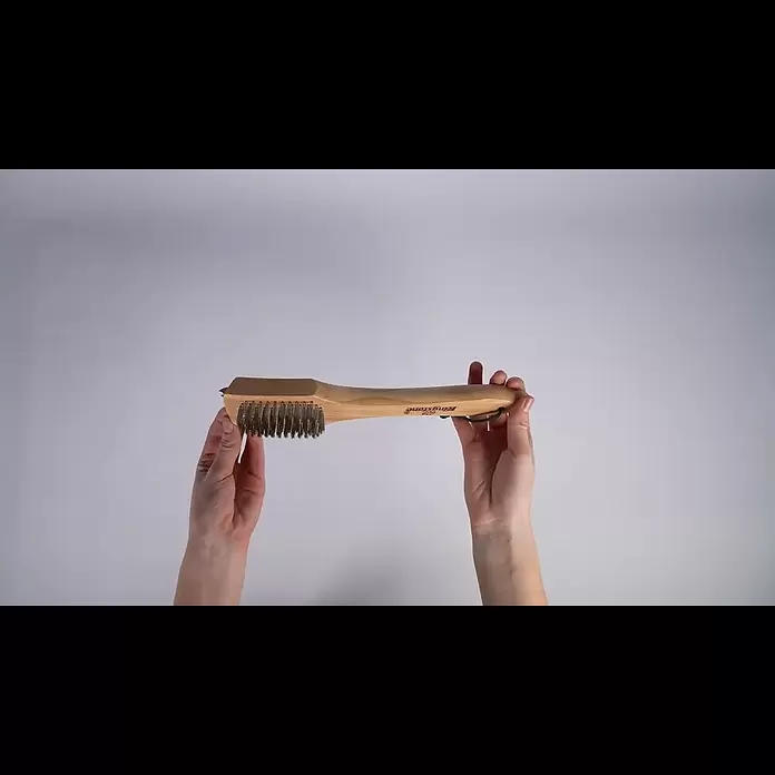 Kingstone Grillbürste - Länge: 30,5 cm - Kingstone Grillbürste mit Edelstahlborsten 30,5 cm