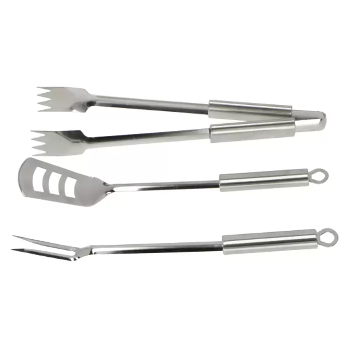 Grillstar Grillbesteck Set - 3 -tlg., Edelstahl