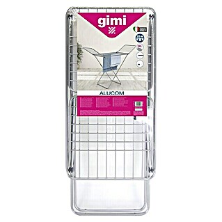 Tendedero con alas Gimi Alucom (Longitud cuerda de tender: 20 m, Gris)