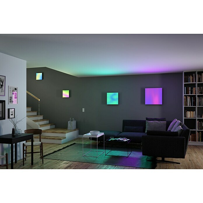 Paulmann LED-Panel Velora Rainbow (16 W, L x B x H: 29,5 x 29,5 x 6,4 cm, Weiß, RGBW) | BAUHAUS