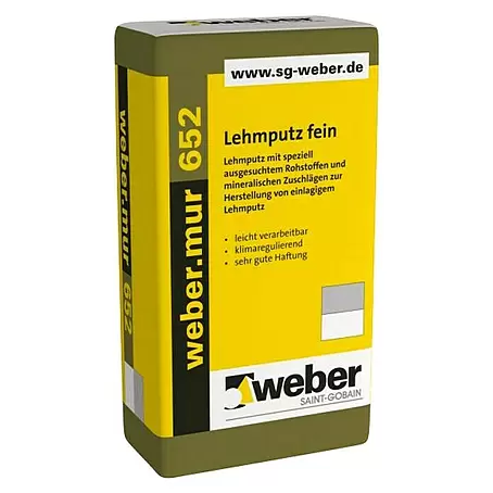 SG Weber  Lehmputz Mur 652 Fein