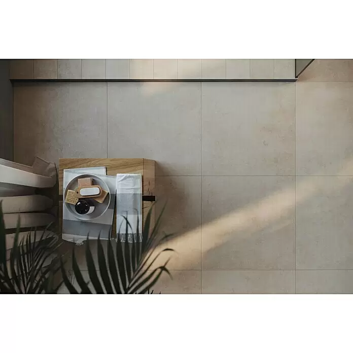 Atlas Concorde Solution Feinsteinzeugfliese Draft Light - 60 x 60 cm, Beige, Matt - Stimmungsaufnahme