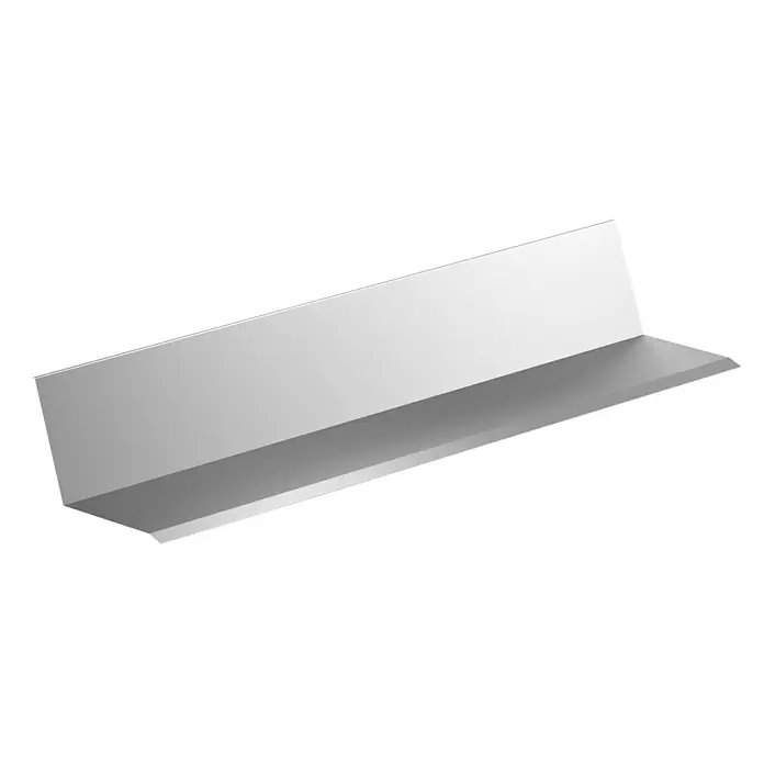 Sarei Anschlussprofil - Länge: 1.000 mm, Aluminium, Silber, Typ: HG 14 - Dachrandprofil aus Metall, das vor Witterungseinflüssen schützt und die Lebensdauer des Daches verlängert.