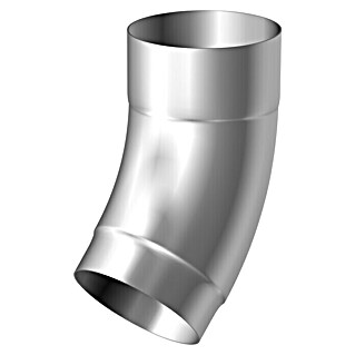Sarei Fallrohrbogen (Nennweite: 80 mm, Winkel: 40 °, Aluminium, Silber)
