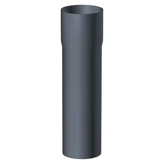 Sarei Fallrohr - Nennweite: 60 mm, Länge: 2 m, Aluminium, Anthrazit - Graue Kunststoffrohr-Verlängerung. Eine Kunststoffrohr-Verlängerung für Sanitär- oder Abwasserinstallationen, aus haltbarem Kunststoff gefertigt.