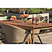 Acamp Gartenmöbel-Set Manhattan/Atacama (5 -tlg., Aluminium, Akazie, Stapelbar, Anthrazit) | BAUHAUS