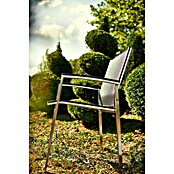 Acamp Gartenmöbel-Set Auris/Extensio (7 -tlg., Edelstahl, Schwarz, Stapelbar) | BAUHAUS
