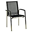 Acamp Stapelsessel Auris (4 Stk., Stapelbar, Schwarz/Silver, B x T x H: 55 x 60 x 90 cm) | BAUHAUS
