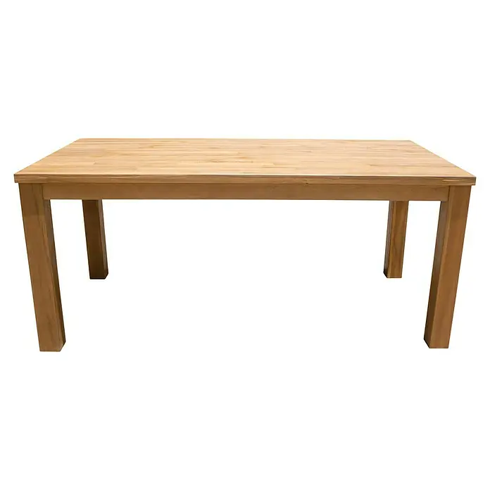 Acamp Gartenmöbel-Set Skye/Old Java - 7 -tlg., Aluminium, Akazie, Braun, Stapelbar - Hölzerner Esstisch mit klarer Oberfläche und schlichtem Design. Ideal für Esszimmer oder Küche, robust und stilvoll.
