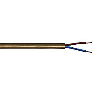 Schlauchleitung Meterware H03VV-F 2x0,75 mm² (Anzahl Adern: 2, Kabeltyp: H03VV-F, Gold)