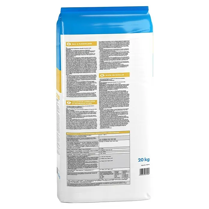 Knauf Fliesenkleber - 20 kg - Eine 20-kg-Packung Knauf Bau- & Fliesenkleber, ein vielseitiger Kleber für Bau- und Fliesenarbeiten mit genauen Misch- und Anwendungsanweisungen.