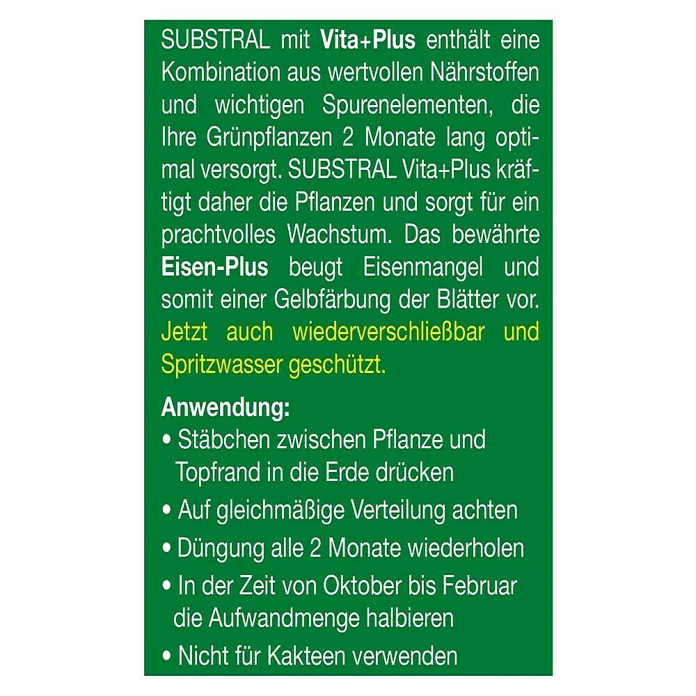 Substral Grnpflanzen-Dngestbchen - 30 Stk., Passend fr: 30 Pflanzen  online kaufen bei BAUHAUS