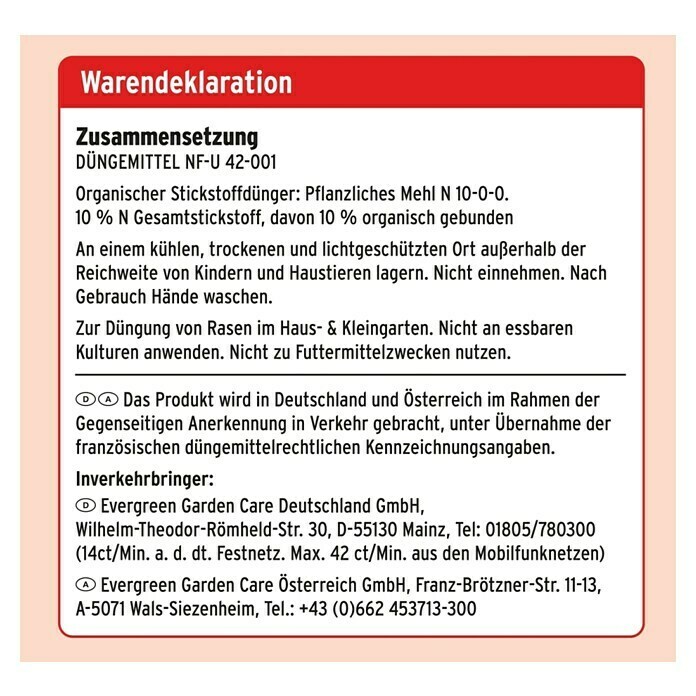 Substral Rasendünger Unkraut bleibt chancenLOS9,1 kg, Inhalt ausreichend für ca.: 180 m² Back View