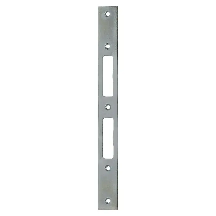 Abus Schließblech SB - 300 x 30 x 3 mm, Silber - Metall-Schließblech für Türschlösser mit Aussparungen und Befestigungslöchern, ideal für die Installation.