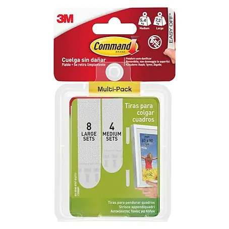 3M Command Cinta engomada Multi-Pack 17209