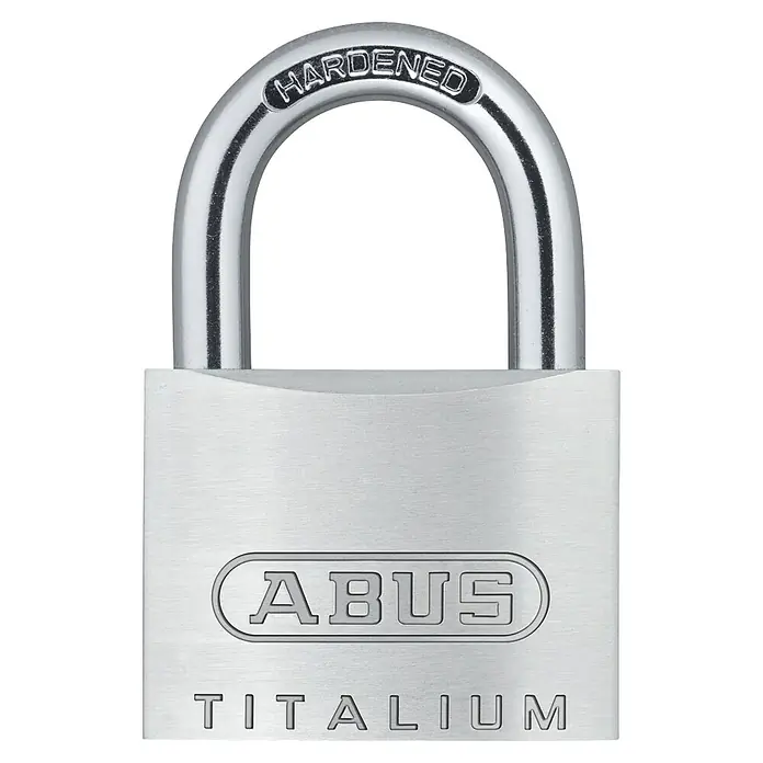 Abus Vorhängeschloss 54TI/40 - B x H: 38 x 57 mm, Bügelstärke: 6 mm, Titalium-Spezialaluminium - Abus Titalium Vorhängeschloss, robust und zuverlässig. Ein hochwertiges Sicherheitsprodukt für den täglichen Gebrauch.