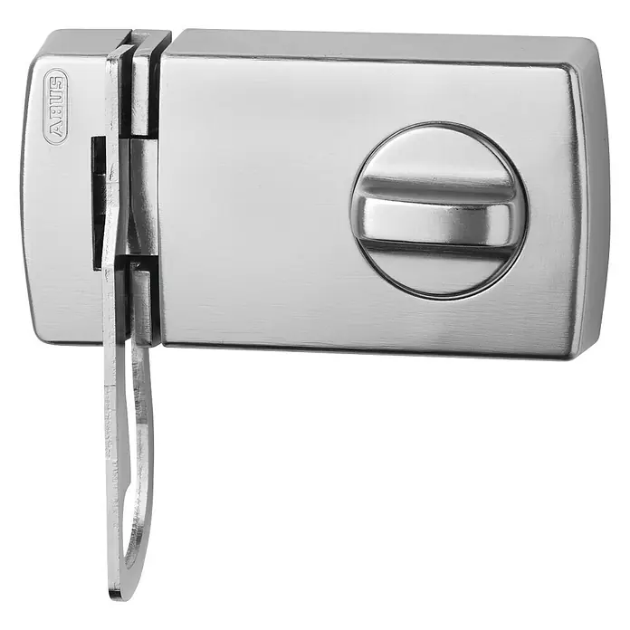 Abus Türzusatzschloss 2130 - Silber, Geeignet für: Nach innen öffnende Eingangstüren - Ein ABUS Türriegel aus Stahl, ideal zur Sicherung von Türen. Er bietet soliden Schutz und ist einfach zu montieren.