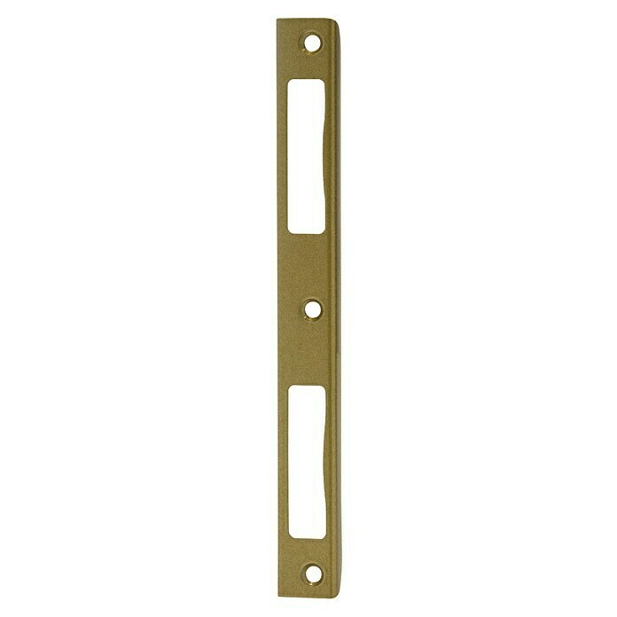 Abus Winkelschließblech WSBHT190DIN Anschlag: Universell einsetzbar, L x B x H: 8 x 20 x 190 mm, Gold Front View