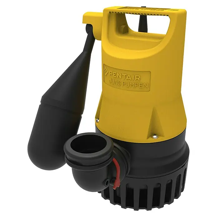 Jung Schmutzwasserpumpe U3 KS - 200 W, Max. Fördermenge: 6.500 l/h - Abbildung einer Pentair Jung Pumpen Tauchpumpe.