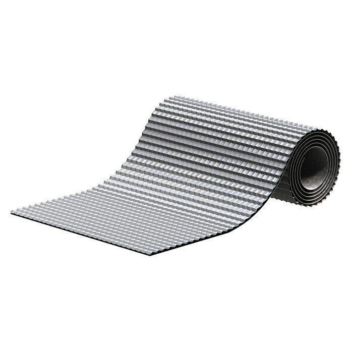 Sarei Wand- & Kaminanschlussband Alu-Flex (5 m x 30 cm, Grau)