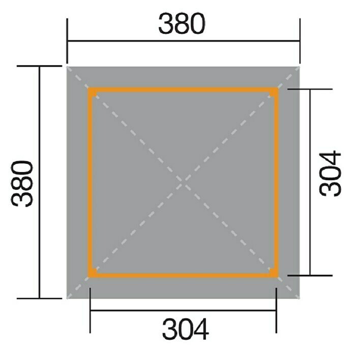 Weka Pavillon Gartenoase 651 (L x B: 380 x 380 cm, Mit Dachschindeln) | BAUHAUS