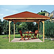 Weka Pavillon Gartenoase 651 (L x B: 380 x 380 cm, Mit Dachschindeln) | BAUHAUS