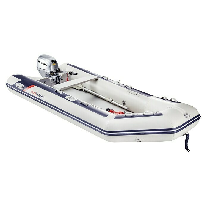 Honda Marine Schlauchboot T38-IE3L x B: 376 x 170 cm, Geeignet für: Max. 5 Personen, Nutzlast: 950 kg Diagonal View