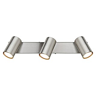 Globo Robby Deckenstrahler (35 W, L x B x H: 41 x 6 x 12 cm, Nickel-matt, 3 Stk.)