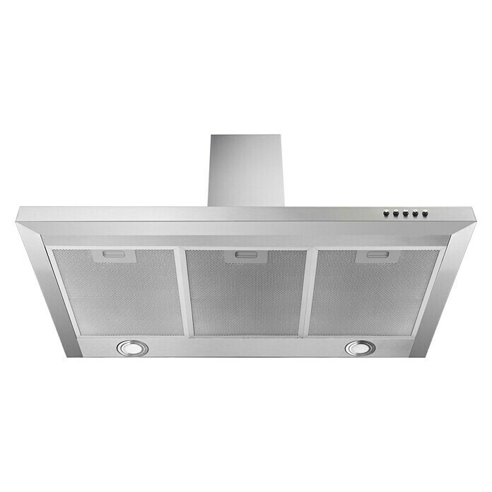 Respekta Campana de pared (Ancho: 90 cm, Potencia de aire máx.: 621 m³/h en funcionamiento normal, Acero inoxidable)